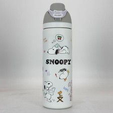 Owala 24oz White Snoopy Water Bottle Stainless Steel Exclusive Edition