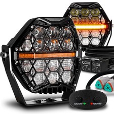 Black 5 Led Pod Spot Flood Ditch Light For Utv Atv Jeep Truck Offroad Driving Black 5 Led Pod Spot Flood Ditch Light For Utv Atv Jeep Truck Offroad Driving
