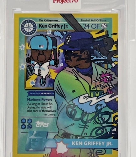 2021 Topps Project 70 KEN GRIFFEY JR Pokemon by Ermsy #702 Project70
