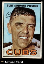 1967 Topps CURT SIMMONS #39 VG