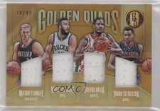2016 Gold Standard Golden Quads 18/49 Miles Plumlee Trevor Ariza Mason #24 s7f