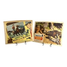 Vintage Randolph Scott Lobby Cards Set of 2 Owned by Mike Wolfe American Pickers