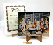 THUNDERBIRDS Cast Signed Photo 10 x 8 in Sylvia Anderson Gerry Anderson UACC COA