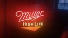 Vintage Miller High Life Neon Bar Light