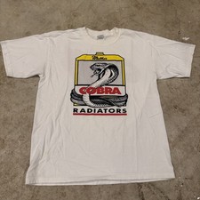 Walker Cobra Radiators Mens T-shirt Double- Sided Sz Large