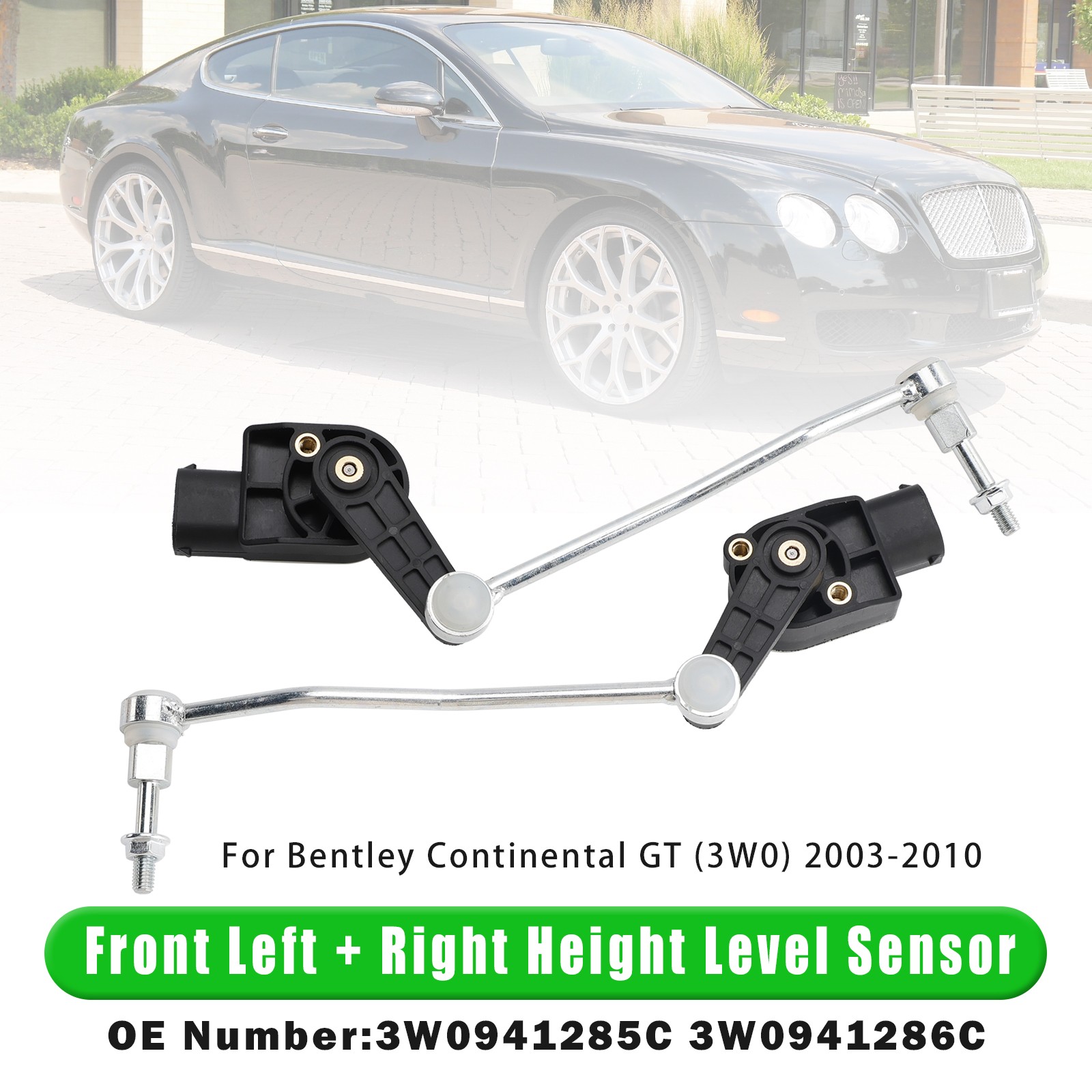 Front Left & Right Height Level Sensor For Bentley Continental GT (3W0) 03-2010
