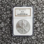 2001 American Silver Eagle Dollar  - NGC - MS 69