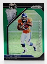 2018 Panini Prizm Rookie Introduction Green Prizm Royce Freeman Denver Broncos
