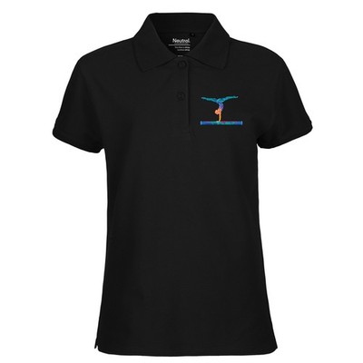 Damen Polo Shirt Gymnastik Schwebebalken Geschenkidee Gymnastik Geschenk Präsent