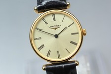 Near MINT LONGINES L4.135.2 24mm Gold Dial Quartz Women's Watch From JAPAN