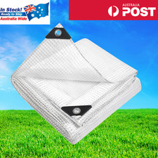 Instahut Tarp Tarpaulin 3x4M Heavy Duty Clear Waterproof Canvas Camping Outdoor