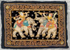 indian Tapestry, Vintage Elephant View Tapestry, Home Decor 2x2 ft