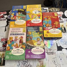 Lot of 5 VHS TAPES Vintage/1990s The Berenstain Bears STRANGERS,IN THE DAR, TR