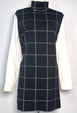 Tahari NWOT sweater shirt dress midi/mini Medium #preppy #avant garde #bizcore