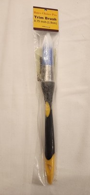 Bates Choice Pro - Trimmer Brush - 0.75 Inch Edger Painting Tool - Yellow-Black