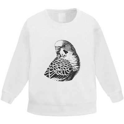'Budgie Portrait' Kid's Sweatshirt / Sweater / Jumper (KW057623)