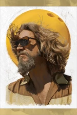 The Big Lebowski Dude Dust Variant by Dave O'Flanagan Movie Poster Ltd x/55 Art