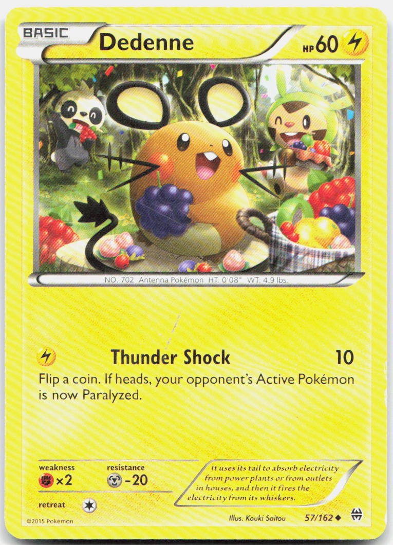 Dedenne 57/162 Uncommon BREAKthrough Pokemon MP