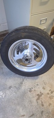 90s style revtech inferno billit aluminum wheels with matching rotors.