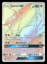 tauros gx pokemon card value Pokemon TCG - Tauros GX Sun & Moon Full Art Holo Card 100/149 main image 0
