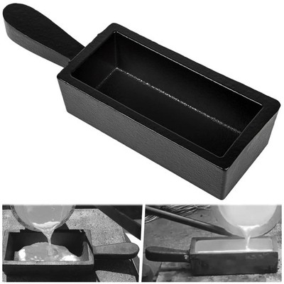 100 Oz Troy Ounce Gold Bar Loaf Cast Iron Ingot Mold Perfect for Custom Smelting