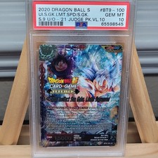 Ultra Instinct Goku Limits Surpassed PSA 10 Judge Vol 10 Universal Onslaught BT9