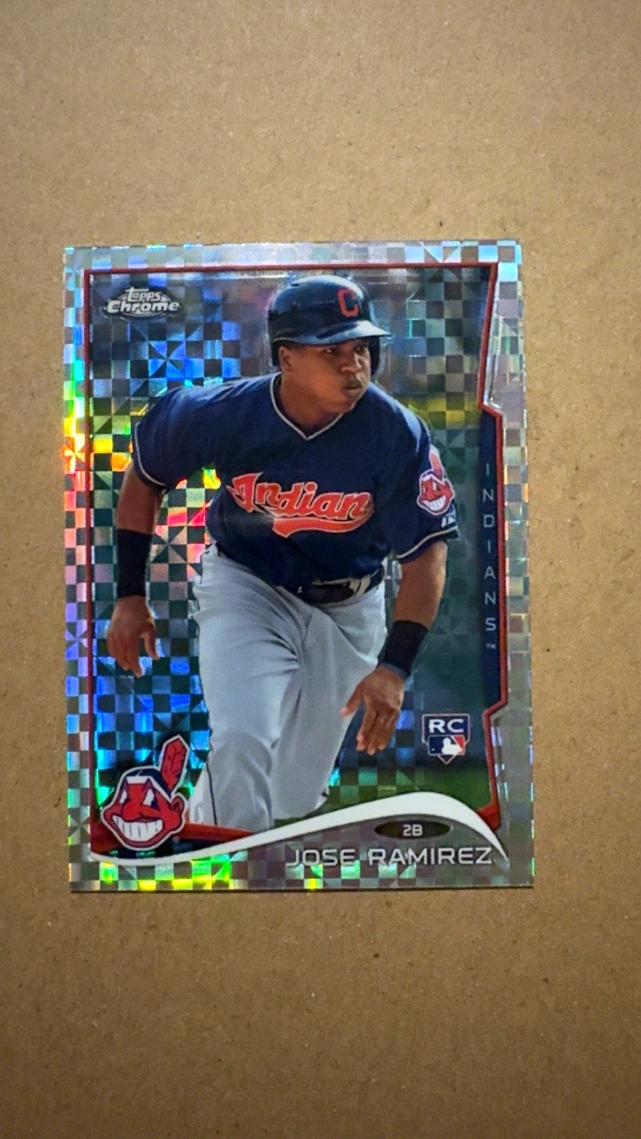 2014 Topps Chrome Jose Ramirez X-Fractor Refractor #45 Rookie RC ZP