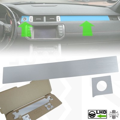 Interior dash inserts upgrade trim in Brushed Silver for LHD Range Rover Evoque