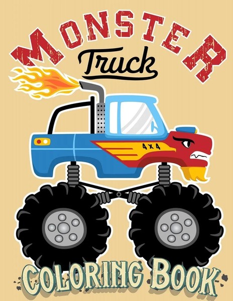 Monster Truck Coloring Book | Happy Hour Coloring Book | Taschenbuch | Englisch-image