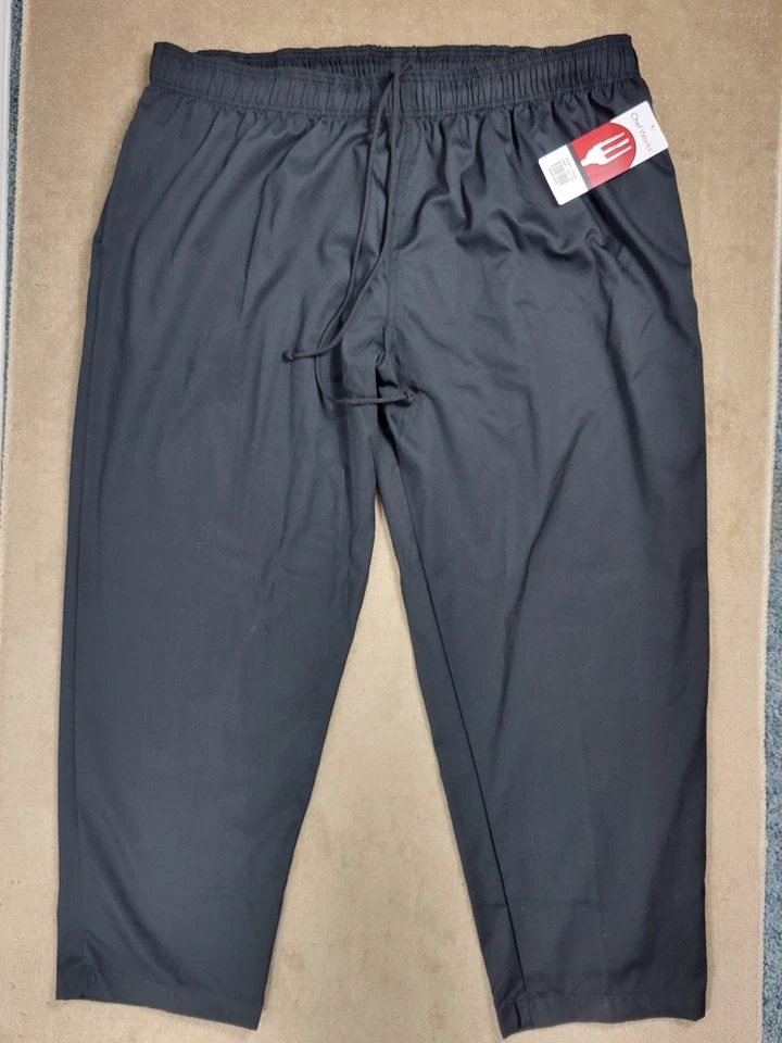 CHEF WORKS DRAWSTRING PANTS BLACK NBBP-000 5 EXTRA LARGE XL NWT - Image 2 of 4