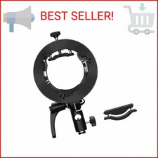 Godox S2 Speedlite Bracket Bowens Mount Holder for Speedlite Flash Snoot Softbox