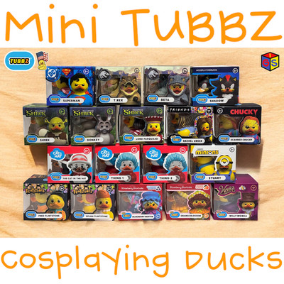 Mini TUBBZ Cosplaying Ducks JEEP Collectible Rubber Duck NEW IN BOX | YOU CHOOSE
