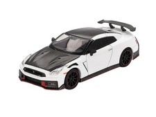 2024 Nissan GT-R Nismo – White Pearl Diecast 1:64 Scale Model - TSM MGT01045