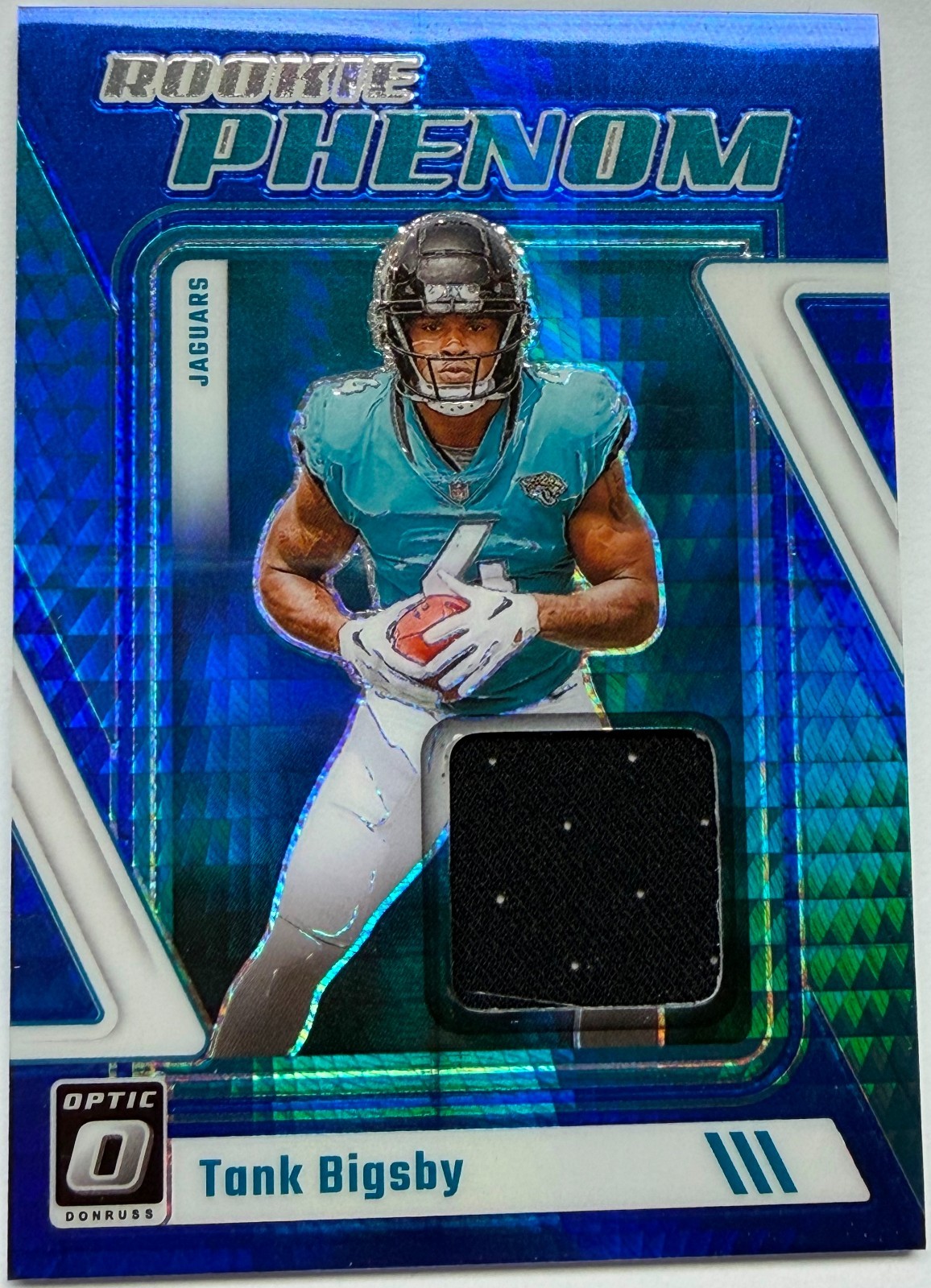 Tank Bigsby Panini Donruss Optic Rookie Phenoms Relics #RPTBI Blue Hyper