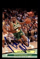 Signed Basketball Card Auto Nate McMillan 1992-93 Ultra #174 Seattle SuperSonics