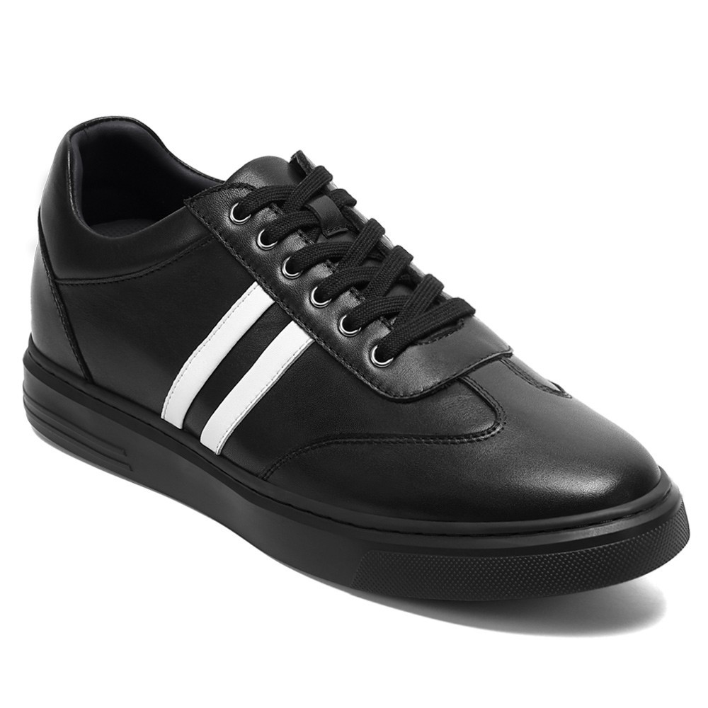 CHAMARIPA Elevator Shoes Men Black Dress Shoes Height Increase 7cm/2.76 Inch CMR CHAMARIPA Dress Elevator Shoes - Black Tall Men Shoes  main image 2
