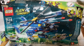 Lego Alien Conquest Jet-Copter 7067  Incomplete Set  Unopened Bags + Extras READ
