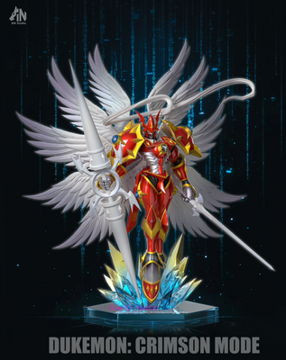 コミック・アニメ Digital monster Dukemon Crimsonmode Dukemon Crimson Mode Resin AN Studio Digimon Statue Collectibles