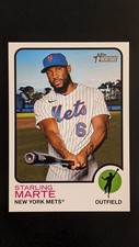 2022 Topps Heritage High Number 1973 Oversized Box Topper Starling Marte #OB-SM