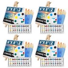 104Pcs Acrylic Paint Canvas Set, Acrylic Paint Set, Painting Supplies with 48