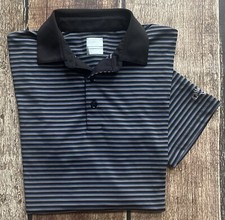 CALLAWAY OPTI-DRI STRIPED GOLF POLO BLUE MENS SMALL EXCELLENT CONDITION