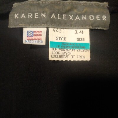 かれん Karen Alexander Vintage L-Sleeve Drop Waist Cottage Core Floral