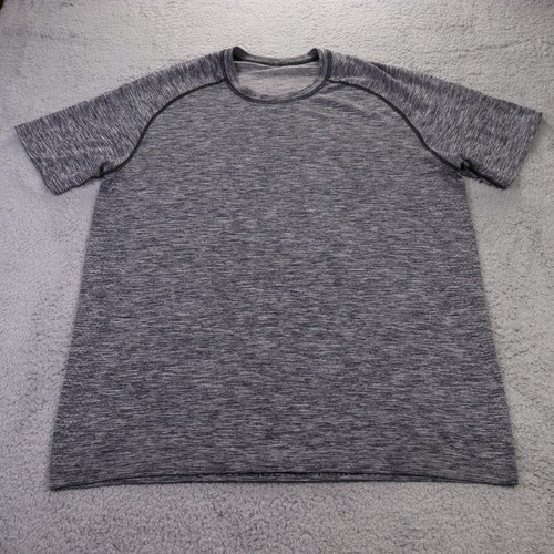 Lululemon Metal Vent Tech Shirt Herren L grau Kurzarm Athleisure Gym Workout