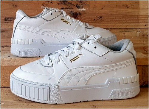 Puma Cali Sport Mix Low Leather Trainers UK5/US7.5/EU38 373871-01 White/Gold