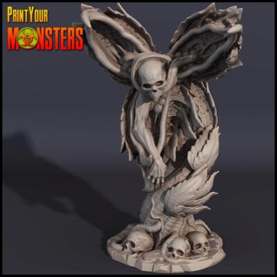 3D Printed Print Your Monsters Big Plant 2 Carnivorous Plants Set 28mm - 32mm