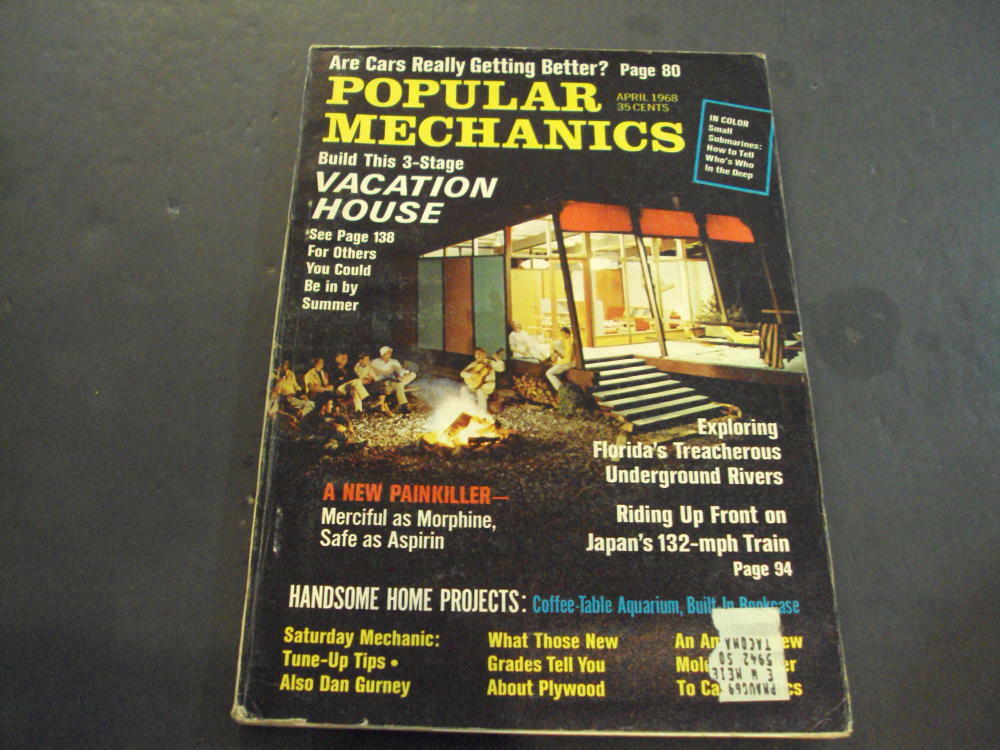 Popular Mechanics Apr 1968 Vacation Home, Florid'a Underground Rivers ID:52791