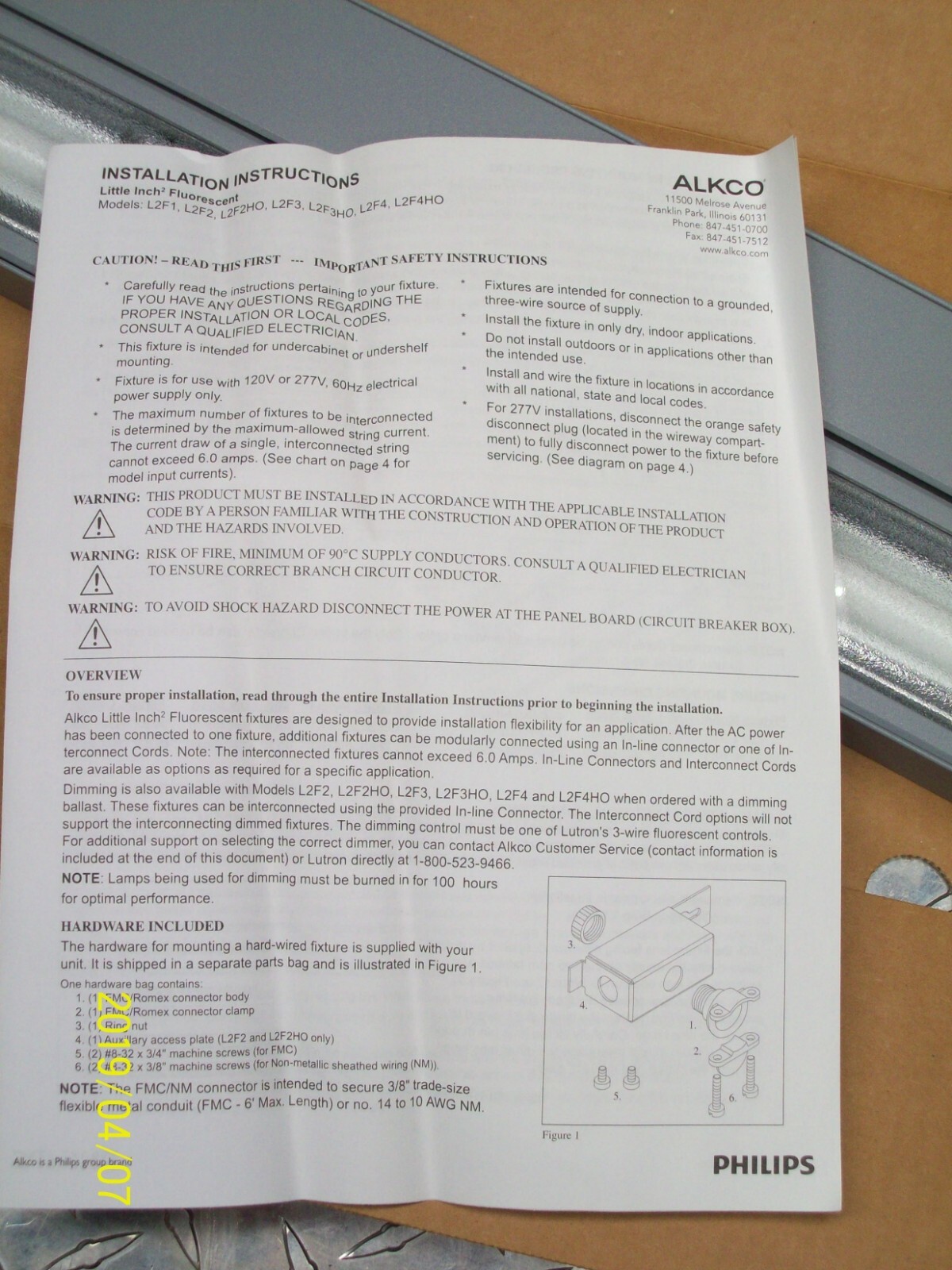 Alkco Under Fluorescent Lighting Matttroy