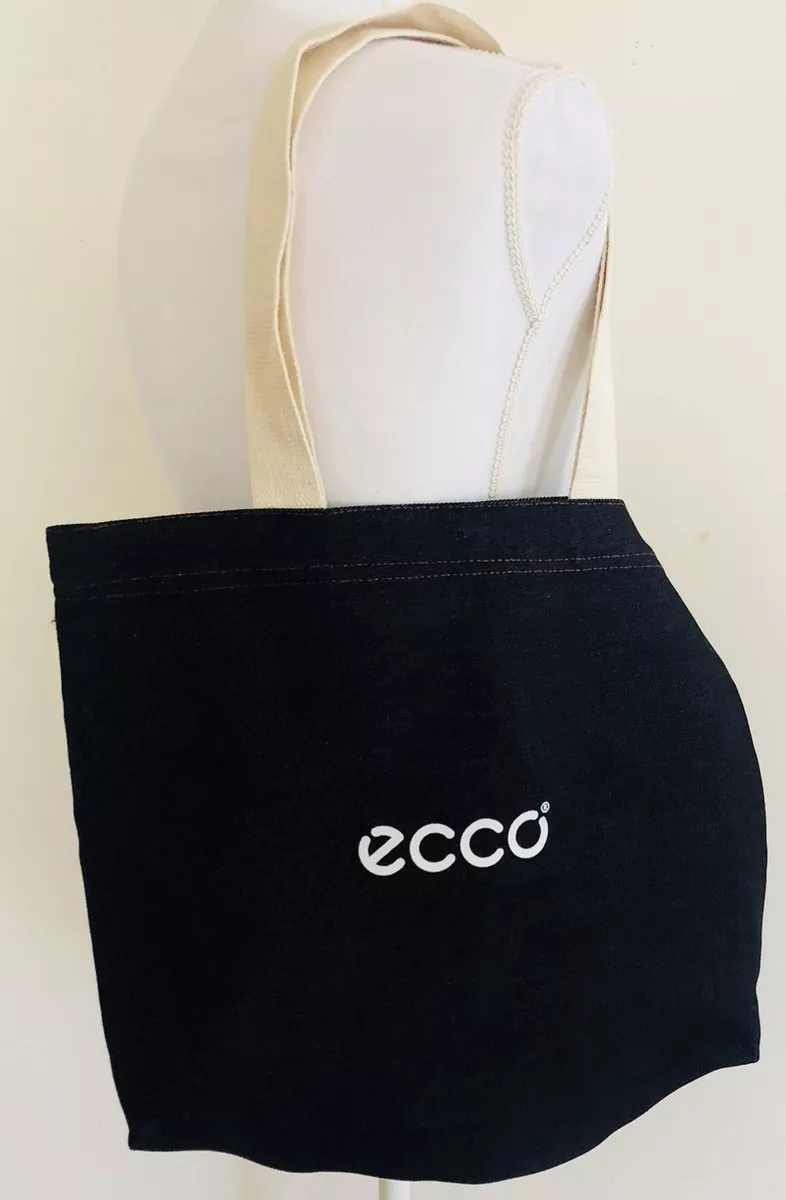 ECCO Tote Shopper Blue Denim Canvas Reusable Tote | eBay