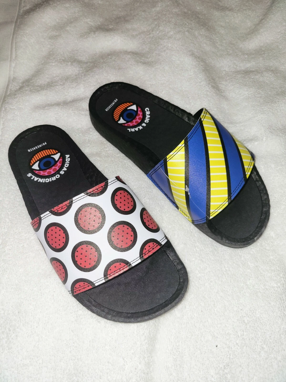 Adidas Originals Craig & Karl Adilette Boost Slides da uomo taglia 8