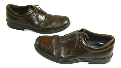 Ecco Mens Brown Leather Casual Dress Oxford Shoes Size 42 US  display picture 3